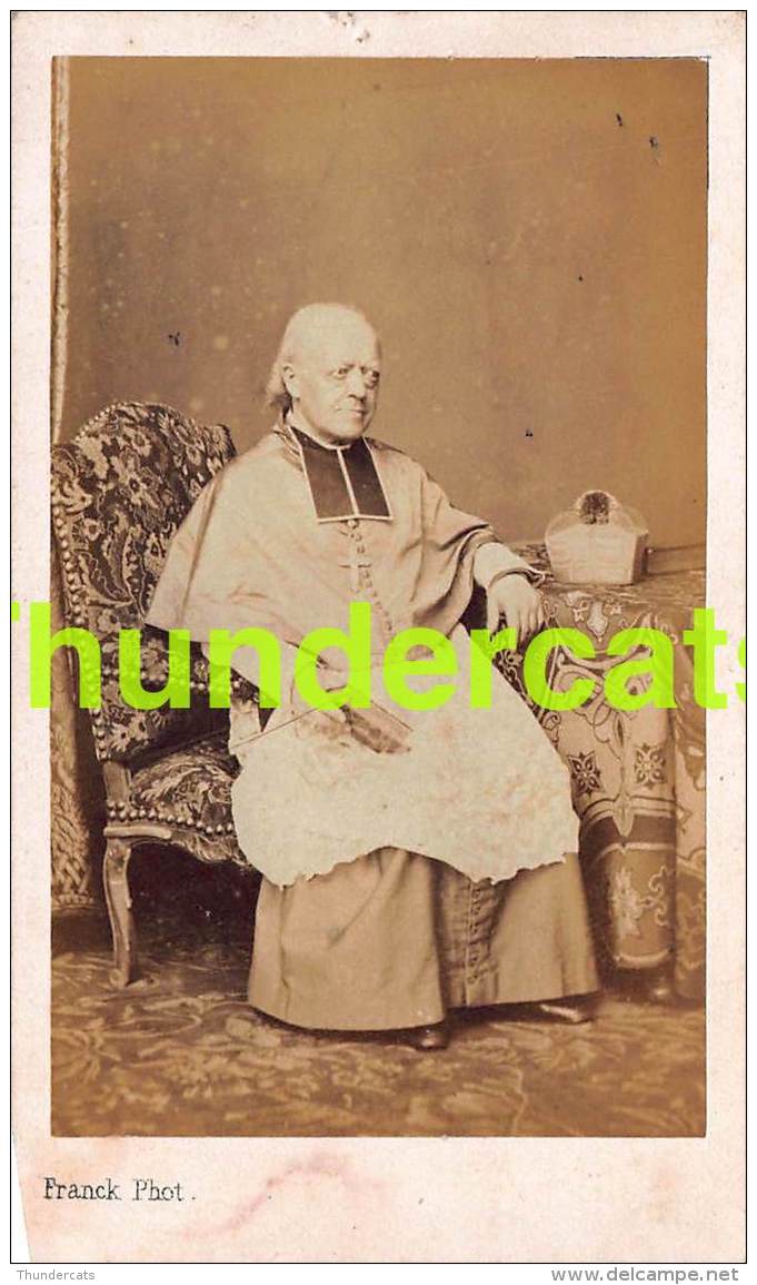 CDV PHOTO FRANCK PARIS HOMME MONSEIGNEUR RELIGION - Personnes Anonymes