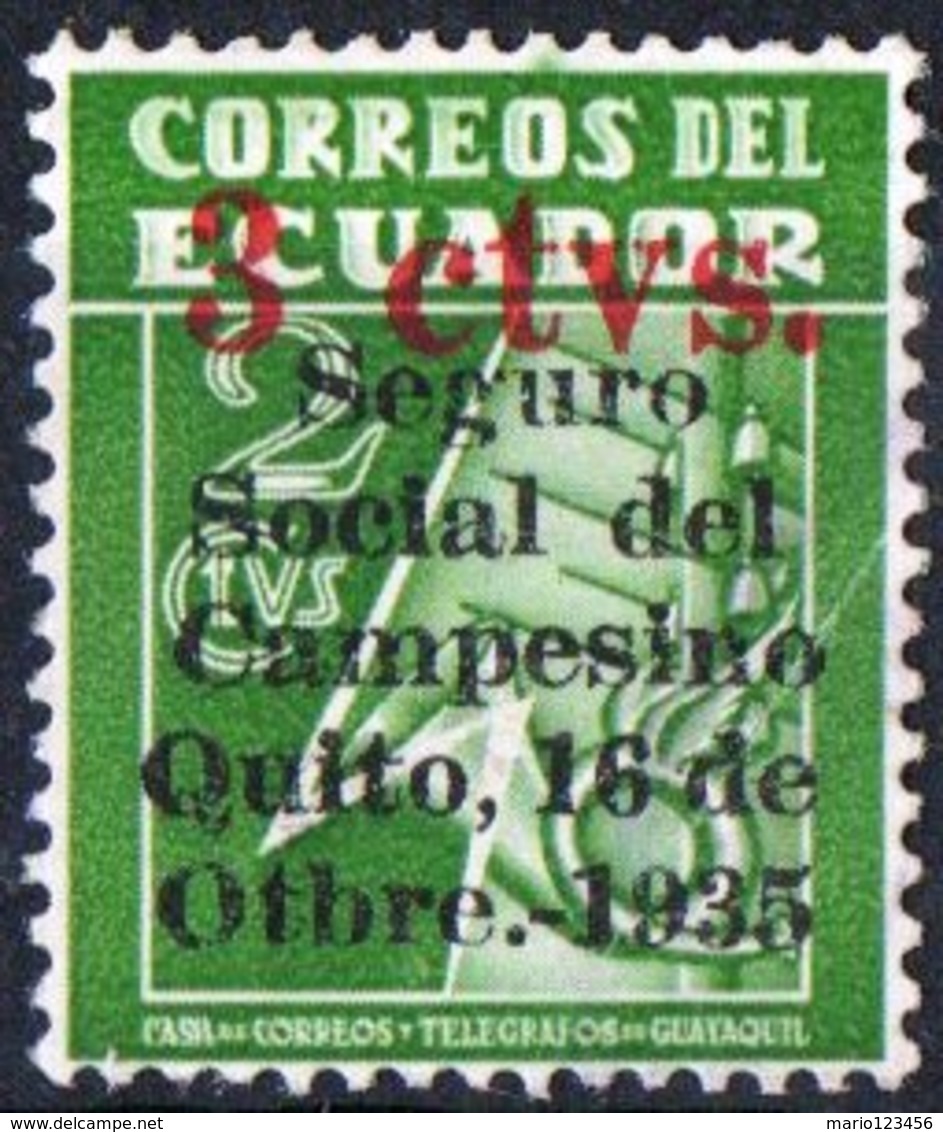 ECUADOR, TASSE POSTALI, 1935, FRANCOBOLLO NUOVO (MLH*) YT B1    Scott RA31 - Ecuador