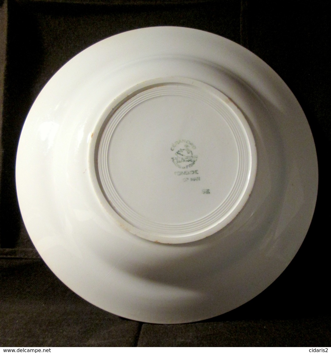 ASSIETTE Service "Pervenche" Faience Faiencerie St AMAND (les EAUX) CERANORD Nord Earthenware 1908/1962 ! - Badonviller (FRA)