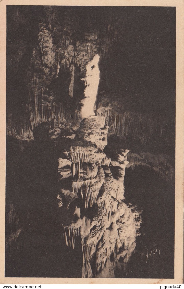 Cp , 34 , MONTPELLIER , Environs , GROTTE DES DEMOISELLES , La Caverne Merveilleuse , La Vierge à L'Enfant - Montpellier