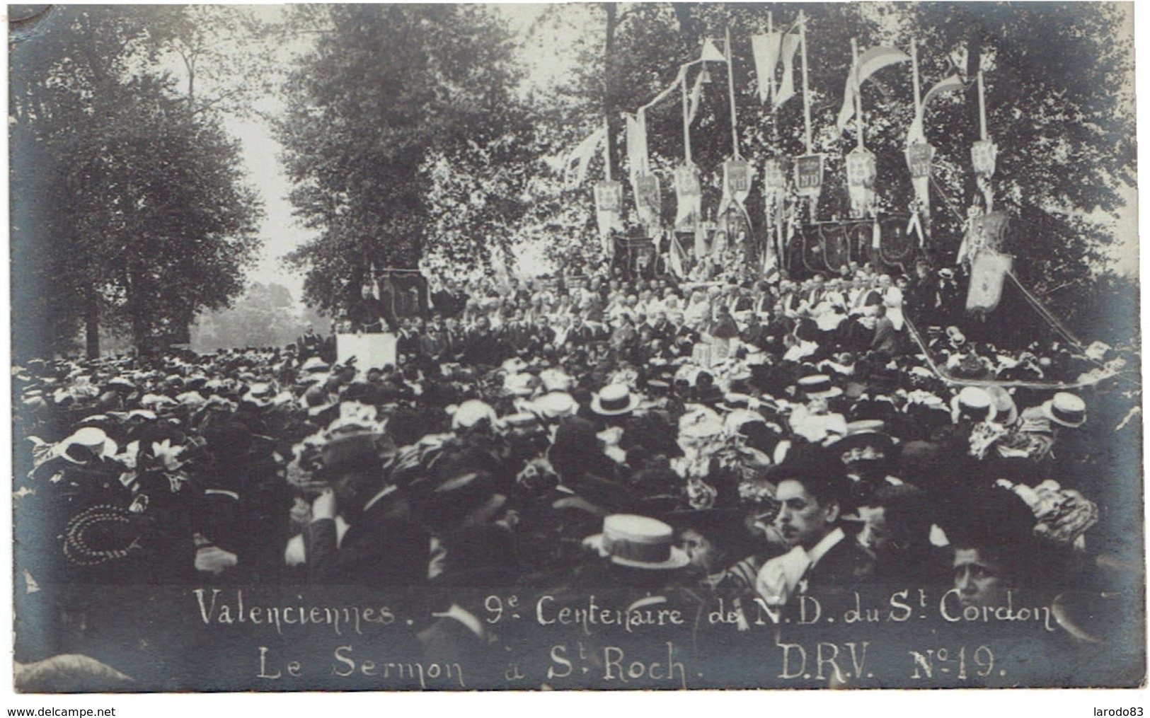 59 VALENCIENNES  Lot De 7 Cartes Photo Du 9 éme Centenaire De N D De St Cordon - Valenciennes