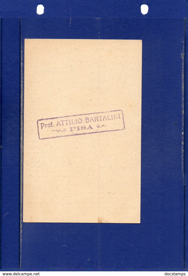 ##(DAN189)-ITALIA-cartoncino Pubblicitario Formato Cartolina Scultore Prof.Attilio Bartalini-Pisa - Pubblicitari