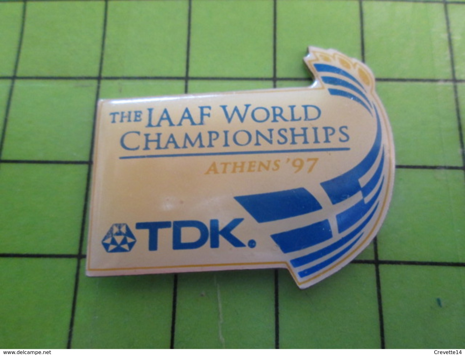 1018B Pin's Pins / Rare Et De Belle Qualité / THEME SPORTS : ATHLETISME IAAF WORLD CHAMPIONSHIPS ATHENS 97 - Athletics