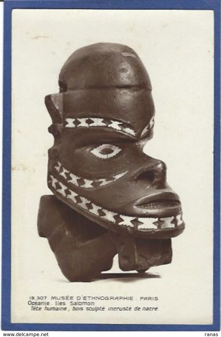 CPA Océanie Masque Ethnic Ethnique Non Circulé Iles Salomon - Solomon Islands