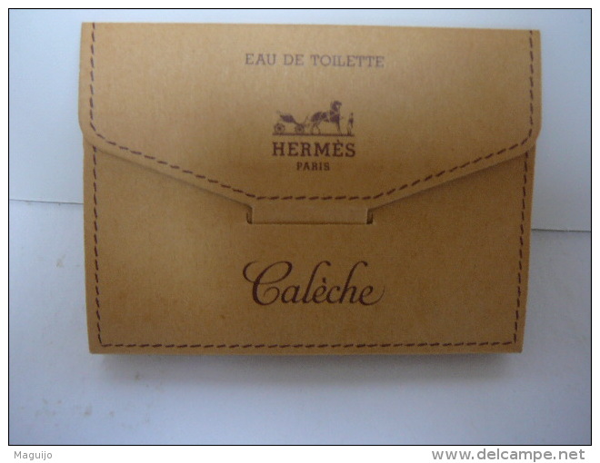 HERMES " CALECHE" MINI  TUBE  2,5 ML EDT  AVEC DEPLIANT  LIRE ET VOIR !! - Miniatures Femmes (avec Boite)