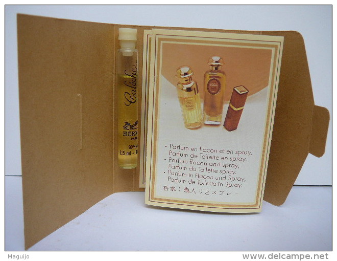 HERMES " CALECHE" MINI  TUBE  2,5 ML EDT  AVEC DEPLIANT  LIRE ET VOIR !! - Miniatures Femmes (avec Boite)