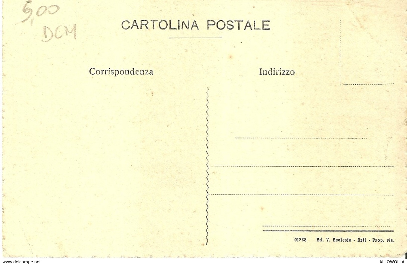 1072 " TORINO-CASTELLO FEUDALE-DISCESA DEI PAGGI E DONZELLE PER INCONTRARE LL.MM. " CARTOLINA POST. ORIG. NON SPEDITA - Castello Del Valentino
