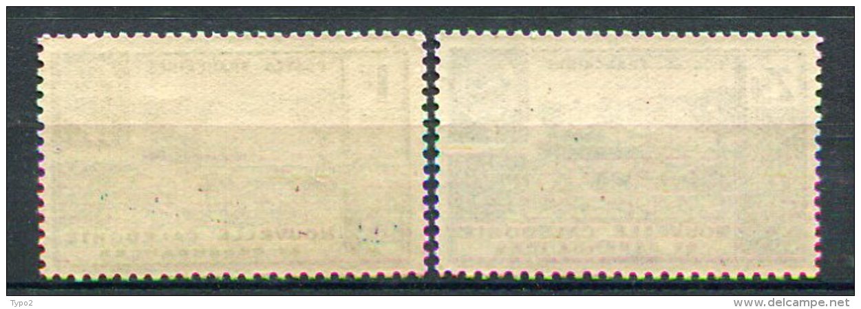 NOUVELLE-CALEDONIE -  Yv. N°  193,194  ** MNH  Pétain  Cote  1,85 Euro   BE 2 Scans - Unused Stamps