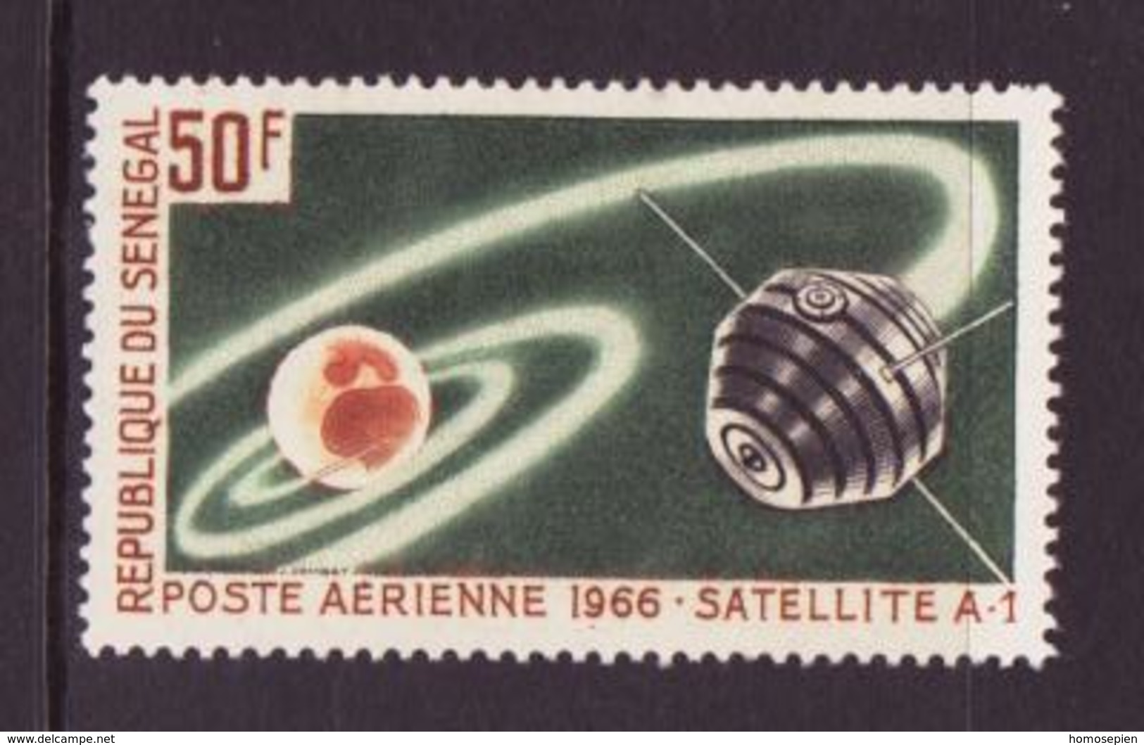 ESPACE - 1966/02 - Sénégal - 1er Jour Des Timbres "exploration Spatiale Française" - Poste - 4 Documents - Africa