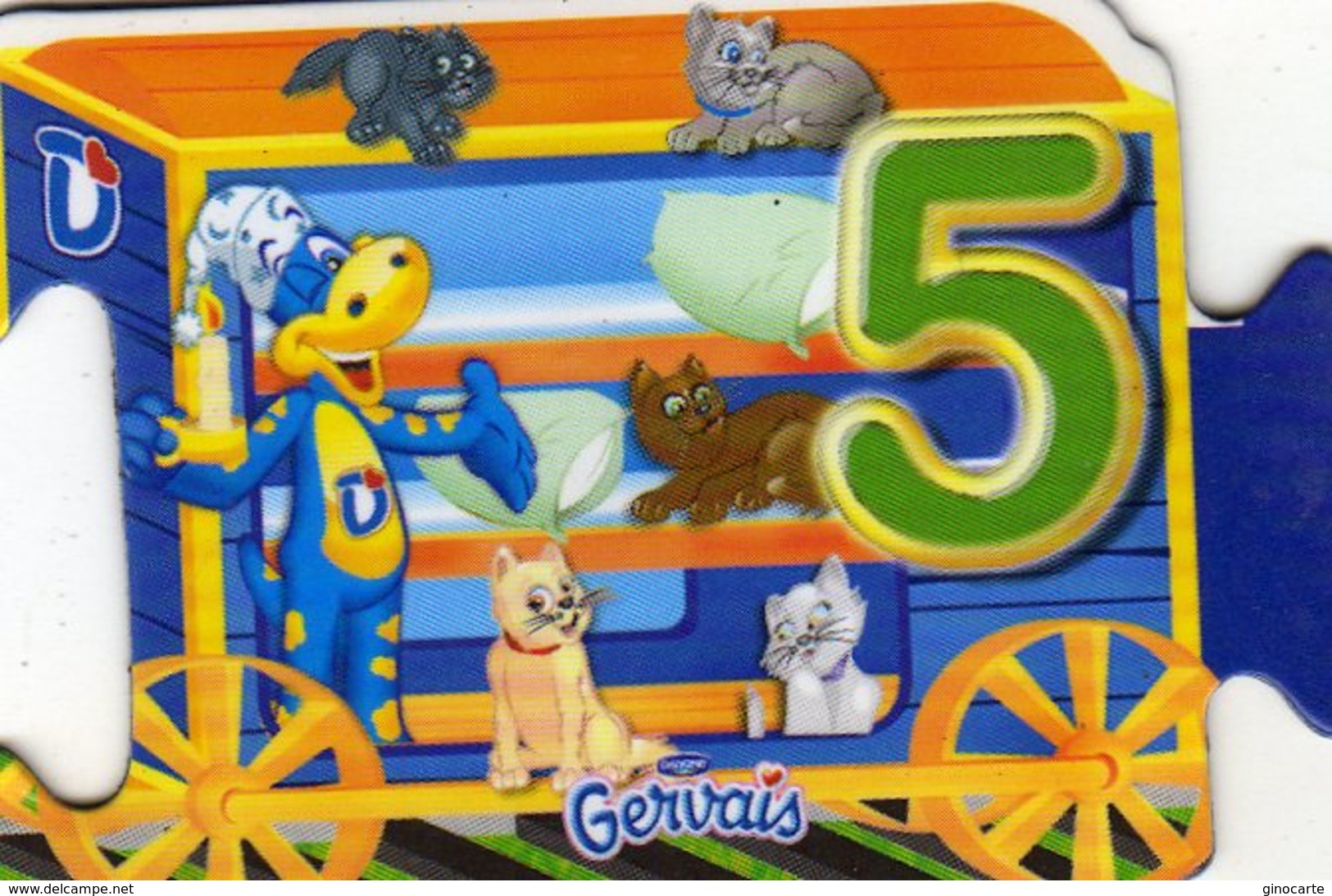 Magnets Magnet Gervais Train Danonimo Puzzle 5 - Lettres & Chiffres