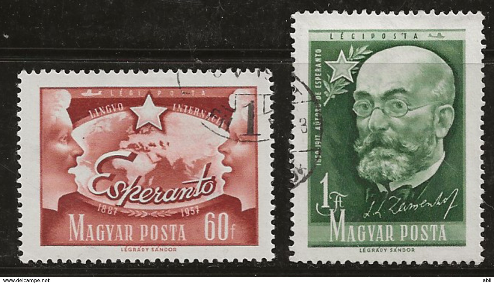 Hongrie 1957 N°Y.T. :  PA. 192 Et 193 Obl. - Gebraucht