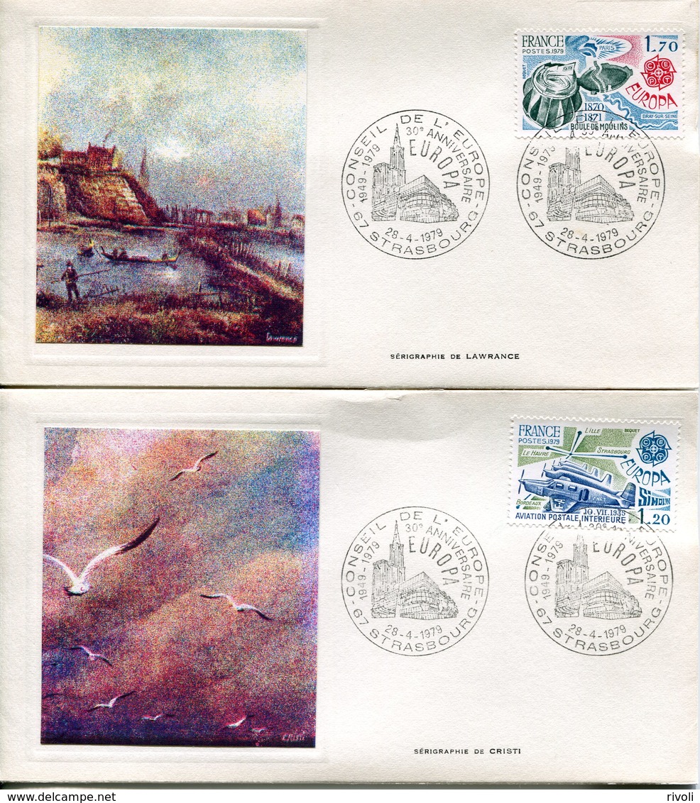 EUROPA CEPT 1979 FRANCE FDC YV N° 2046/2047 - 1979