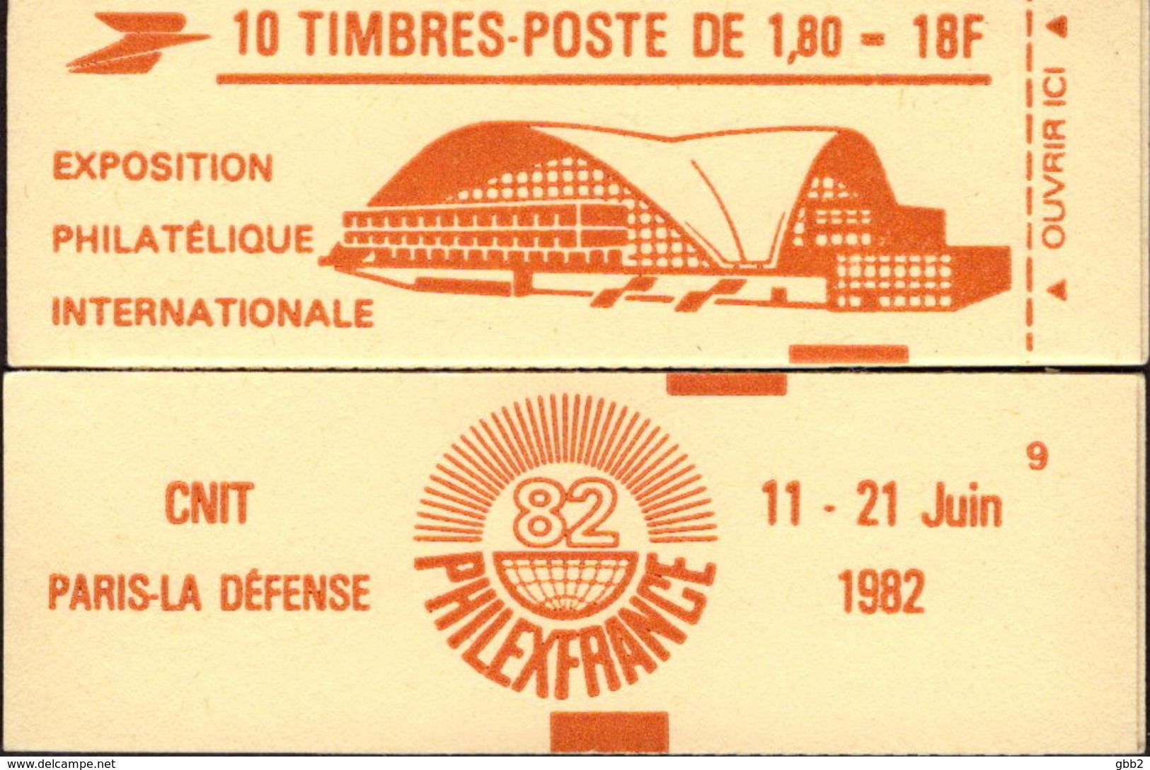 CARNET 2220-C 3 Liberté De Delacroix "PHILEXFRANCE 82" Bistre, Fermé, Parfait état Bas Prix RARE - Autres & Non Classés