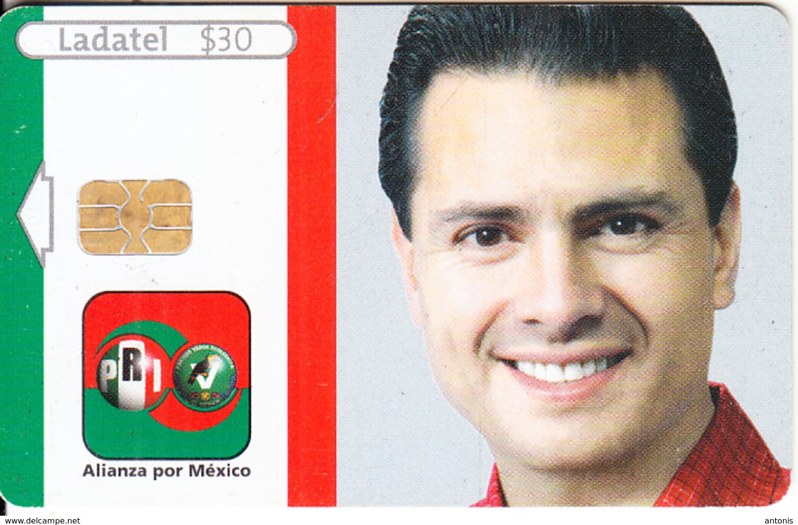 MEXICO - Alianza Por Mexico Pri-Pvem/Enrique Peña Nieto, Chip AX03, 04/05, Used - Mexico