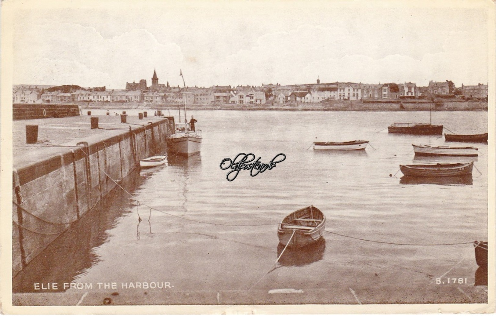 Old  Postcard.  Elie From The Harbour Fife.c1950 - Fife