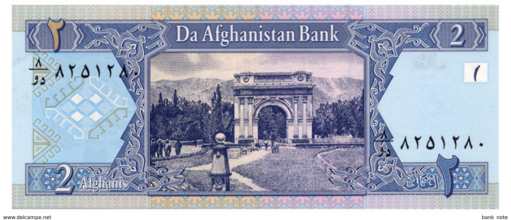 AFGHANISTAN 2 AFGHANIS 2002 Pick 65 Unc - Afghanistán