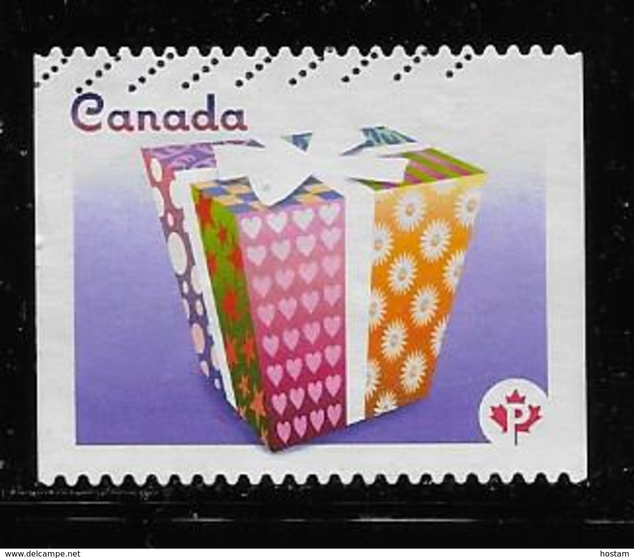 CANADA 2011, USED #2435-35i, CELEBRATION ,PAIR ,  Gift Box Ribbons Bow From Bklet #400 - Single Stamps