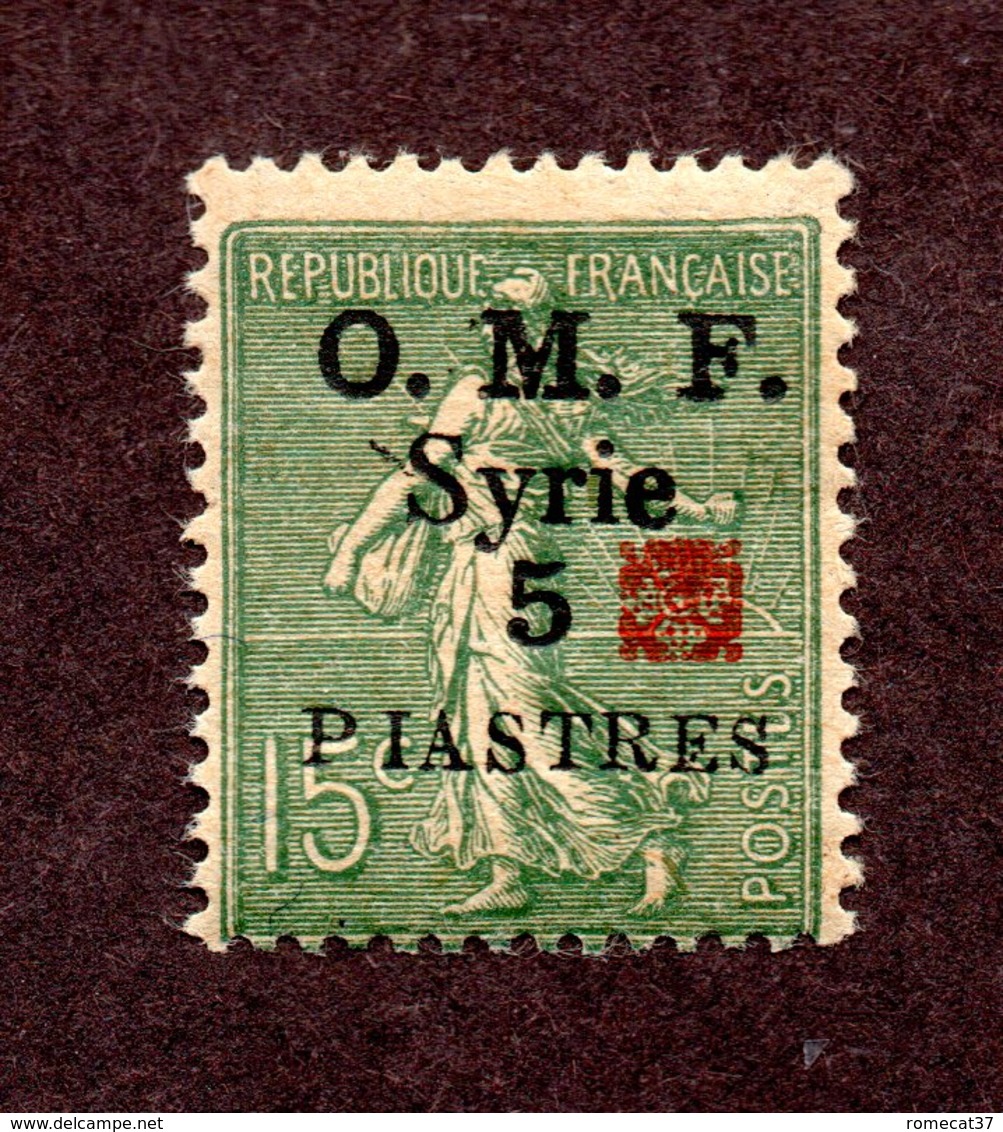 Syrie N°52B N* TB Cote 85 Euros !!!RARE - Neufs