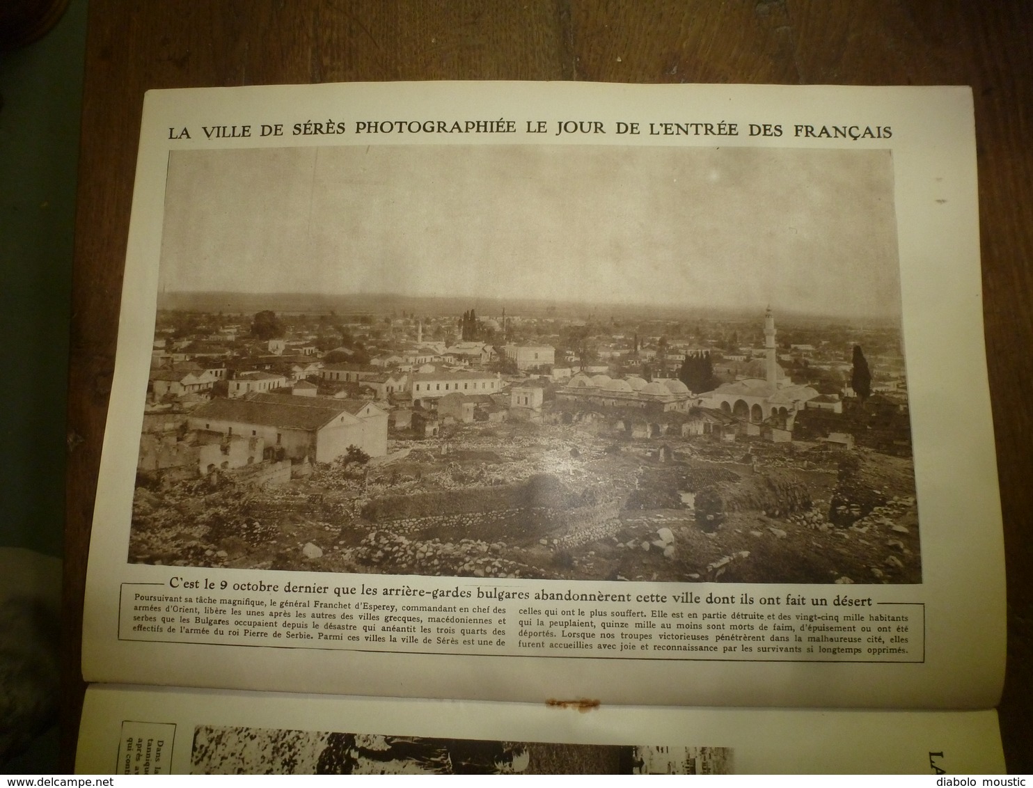 1918 LE MIROIR:Roi Albert,reine et prince héritier à Bruges;La 46e British Division à Alep;St-Quentin;USArmy;Sérès; etc