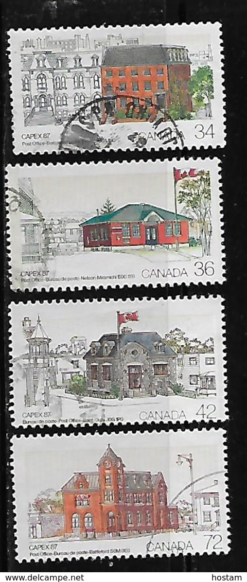 Canada #1122-5, CAPEX 87:USED   1987 Various Post Office - Oblitérés