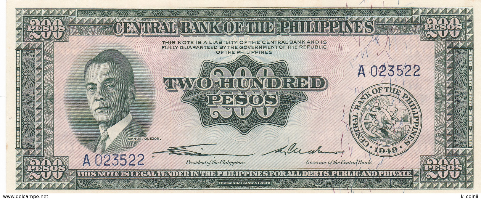 Philippines - 200 Pesos (1949) - UNC - Philippines