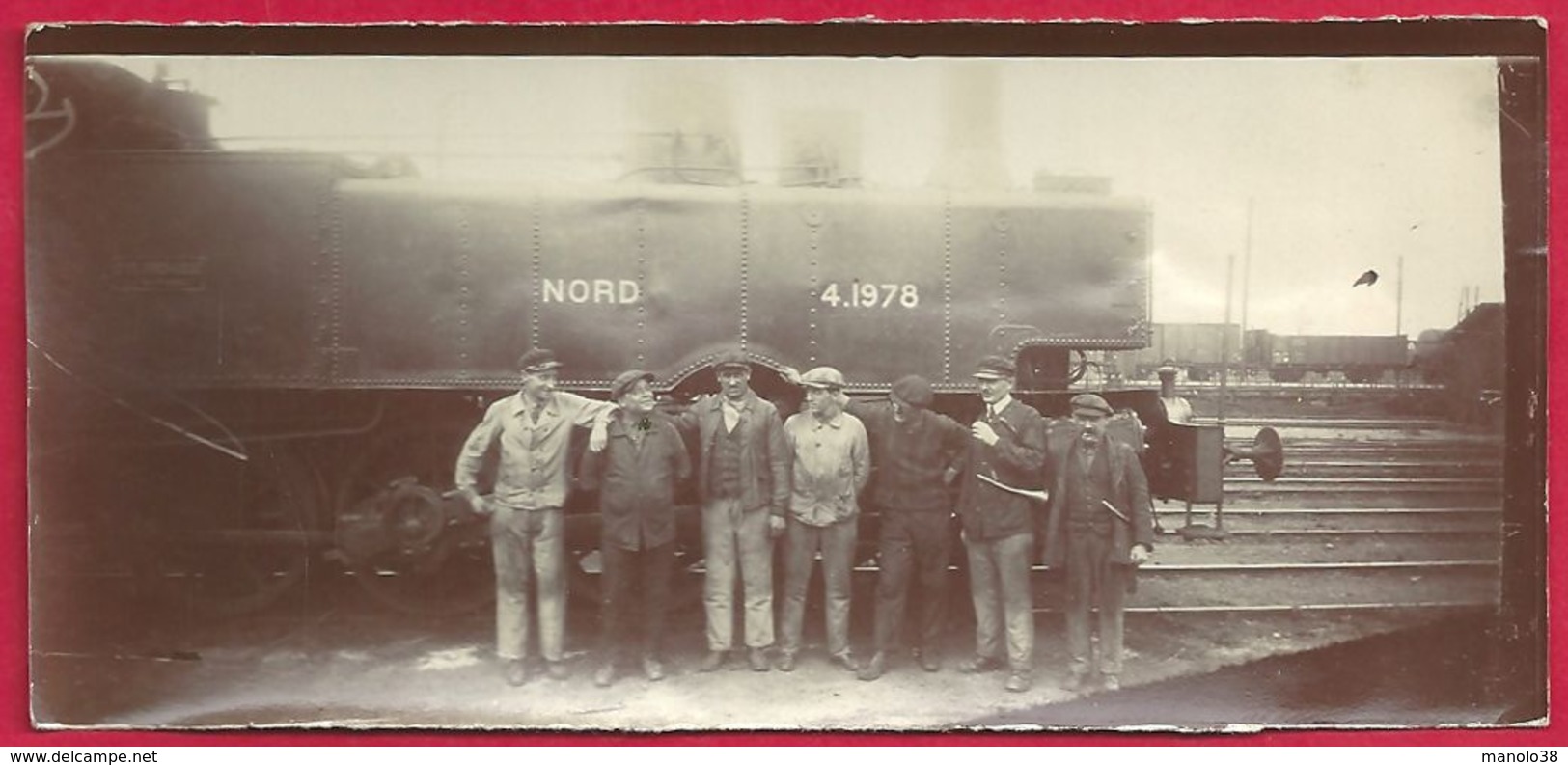 Locomotive à Vapeur " Nord 4.1978", Photographie Animée, Cheminots - Trains