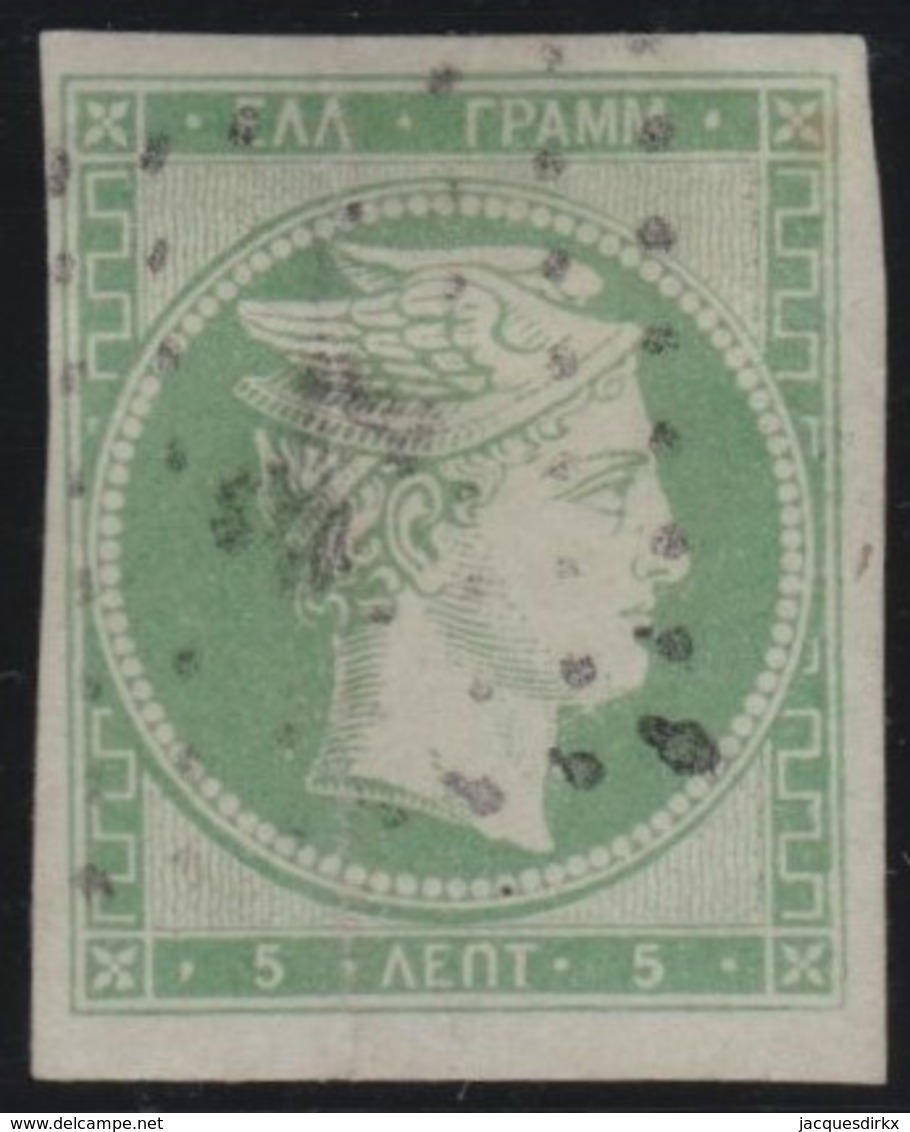 Greece    .    Yvert   .    3    .     1861     .   O    .   Gebruikt   .   /     .   Cancelled - Usati