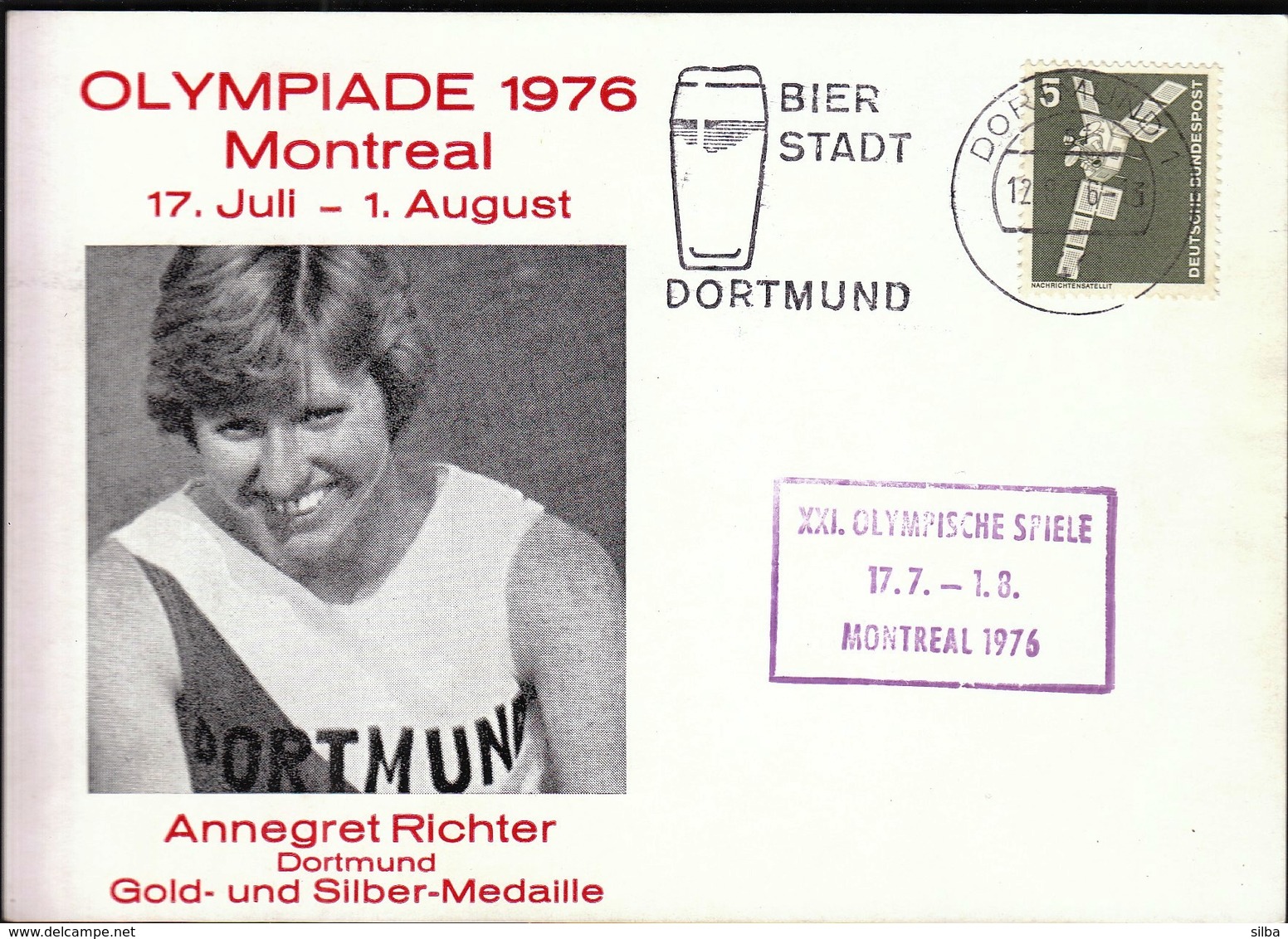 Germany Dortmund 1976 / Bier Stadt / Olympic Games Montreal / Annegret Richter / Athletics Medal Winner - Estate 1976: Montreal