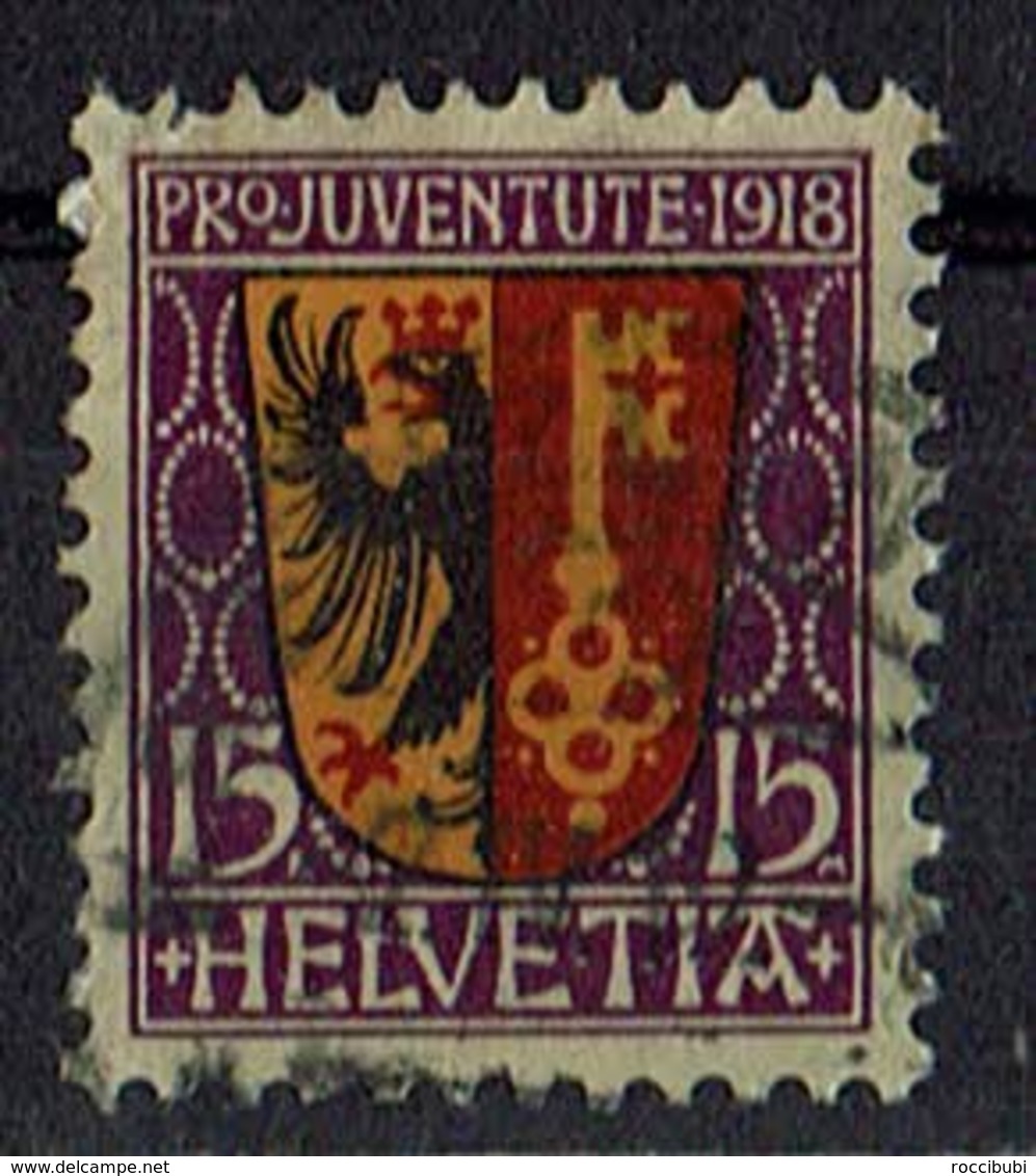 Schweiz 1918 // Mi. 144 O (028..056) - Gebraucht