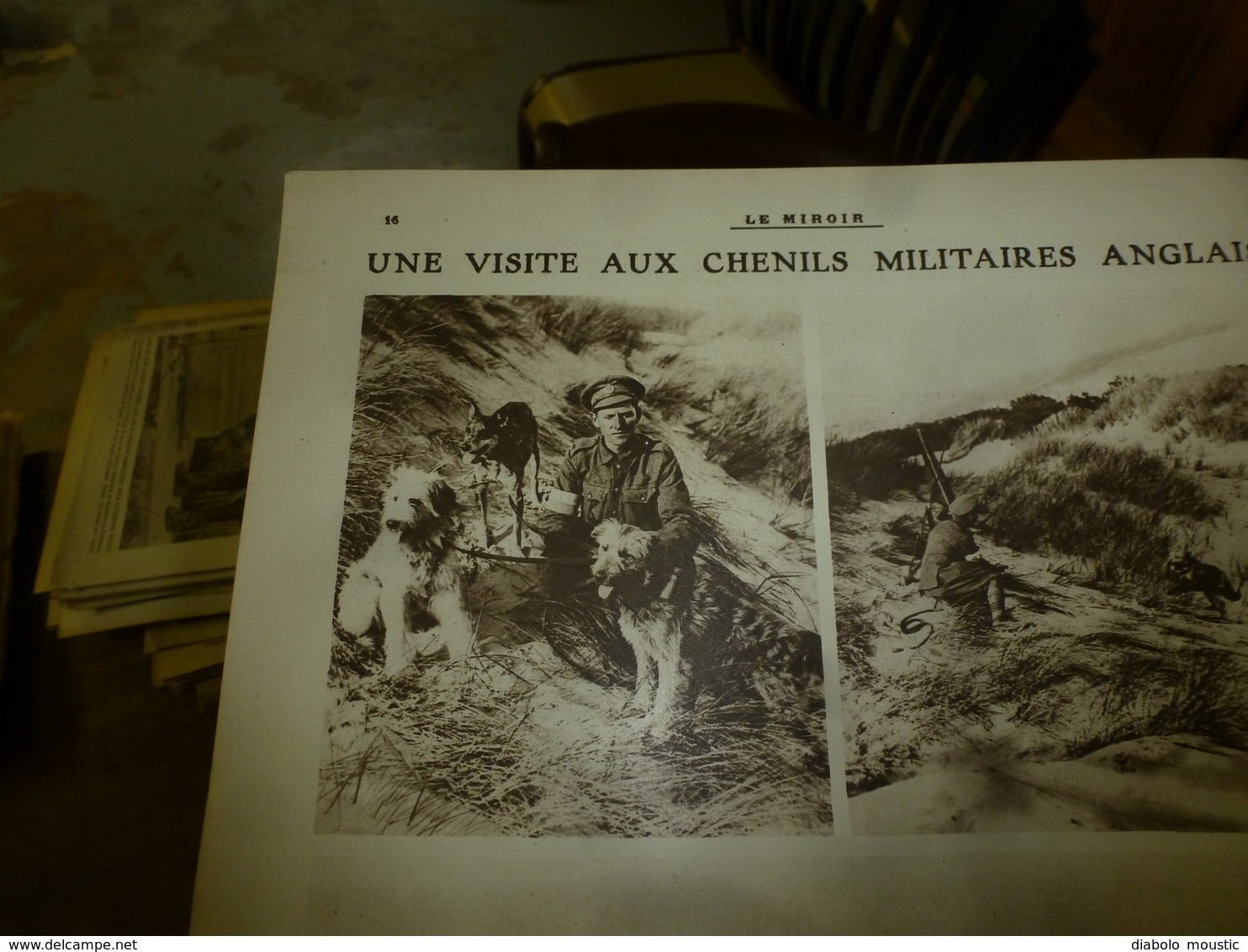 1918 LE MIROIR: Les Belges à Dixmude;English Soldier-dogs;Les Sangliers-mascottes Des Allemands;Combres,Herbeville;etc - Francés