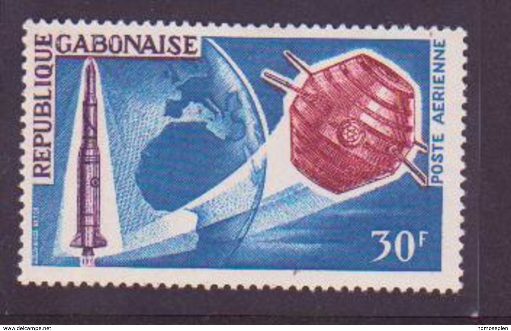 ESPACE - 1966/05 - Gabon - 1er Jour Des Timbres "satellites A1 Et FR1" - Poste - 3 Documents - Africa