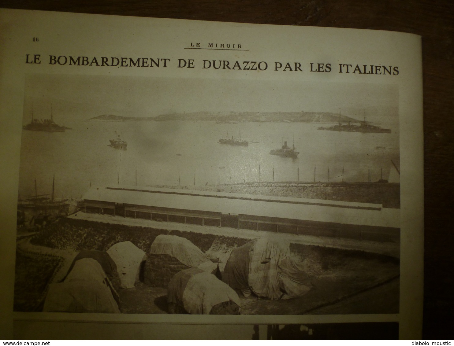 1918 LE MIROIR: Cavalerie britannique;Les réfugiés reviennent;Carte des négociations de paix;Bataille des Flandres;etc