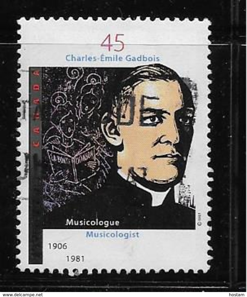 CANADA, 1997.USED  # 1637,  ABBE CHARLES-EMILE GADBOIS:  Musicologist - Oblitérés