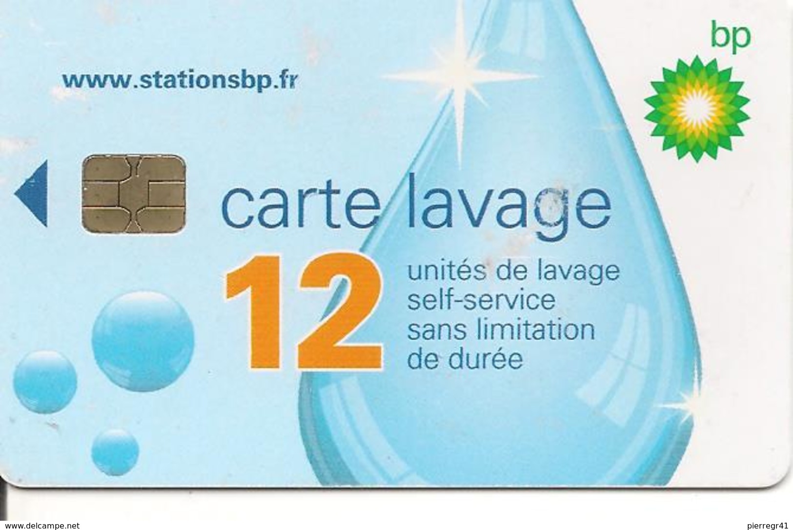 CARTE-PUCE-SA2--LAVAGE-BP -12 UNITES-TB E - Lavage Auto