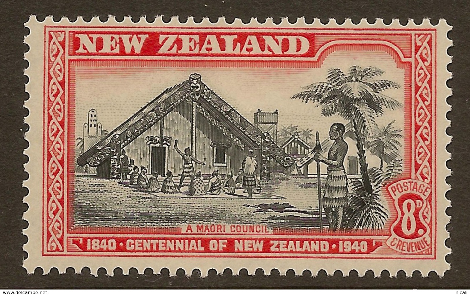 NZ 1940 8d Maori Council SG 623 HM #NS41 - Neufs