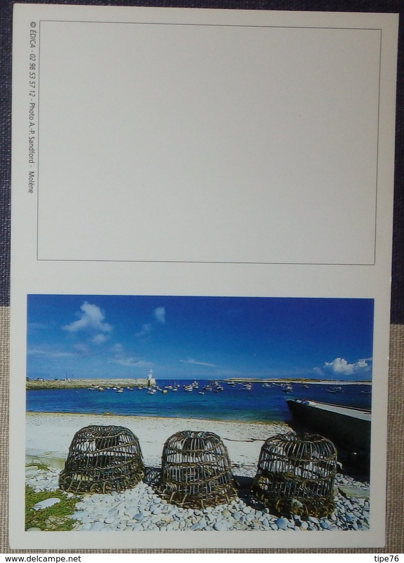 Petit Calendrier De Poche 2001 Photo Sandford Molène Finistère Bretagne - Phare Port... - Formato Piccolo : 2001-...