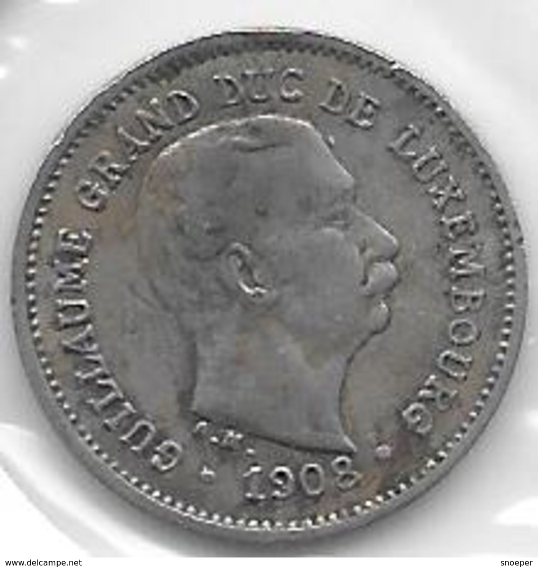 *LUXEMBOURG 5 CENTIMES 1908  KM 26 Vf - Luxembourg