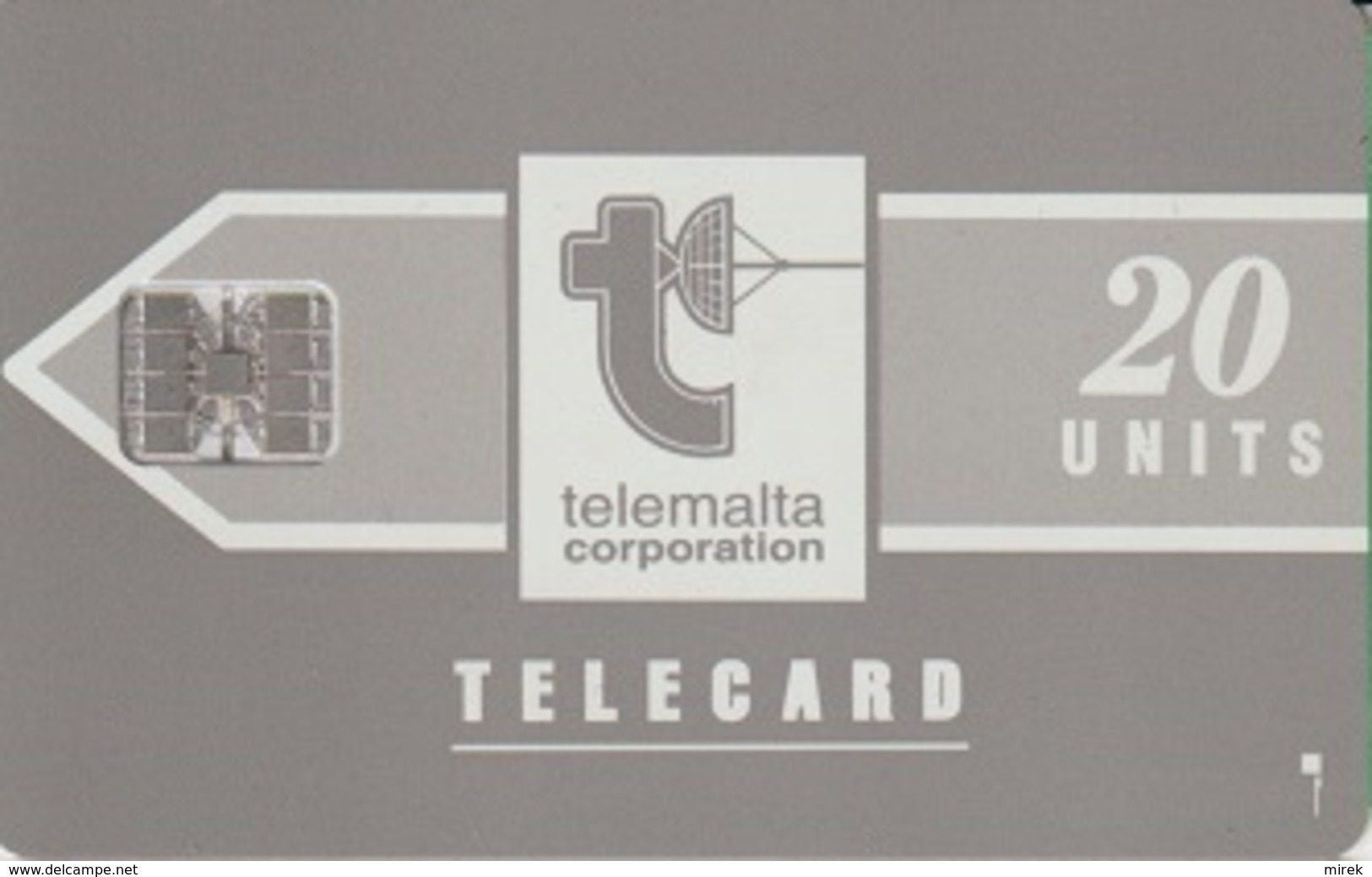 817/ Malta; P4. Telemalta Logo - Long Antenna, 20 Ut., SC7, CN C36141870 - Malta