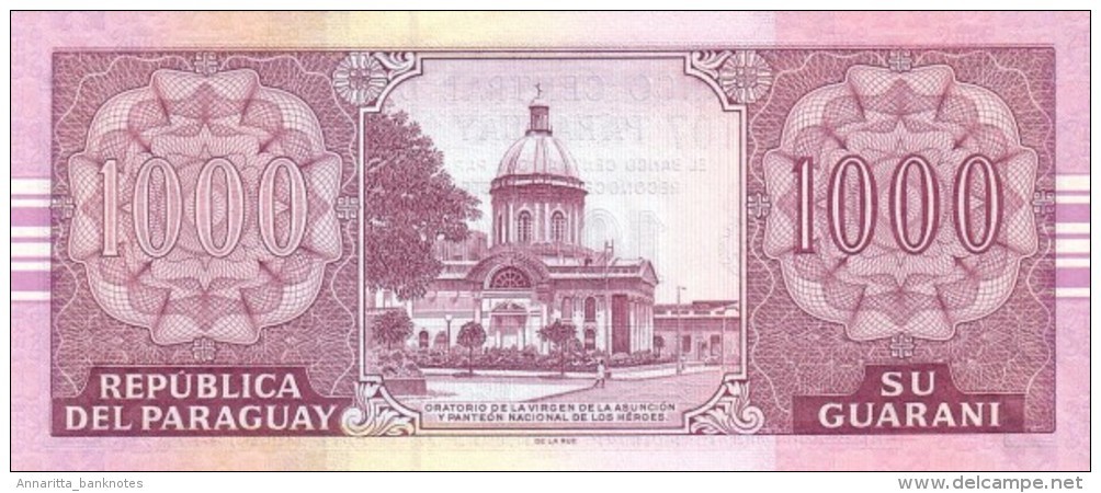 PARAGUAY 1000 GUARANIES 2004 P-222 UNC PREFIX C [ PY840a ] - Paraguay