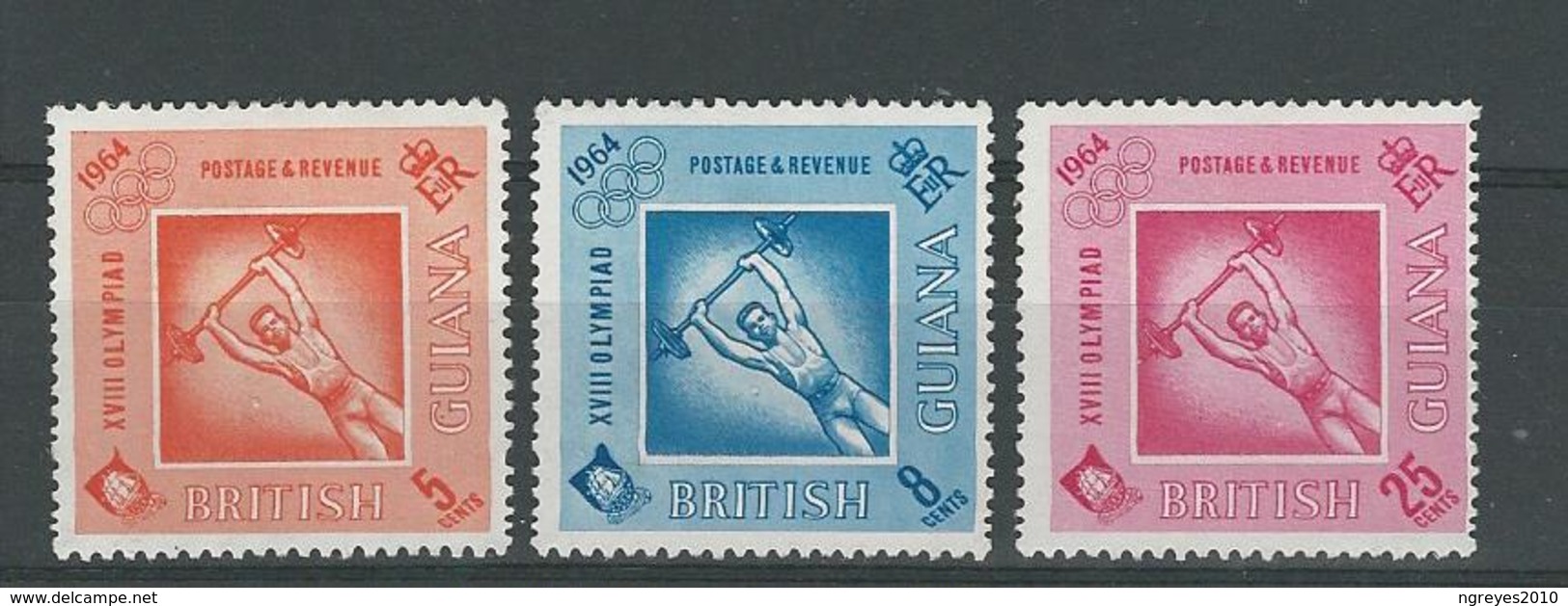 180030581  BRITISH GUIANA  YVERT  Nº  214/6  */MH - British Guiana (...-1966)