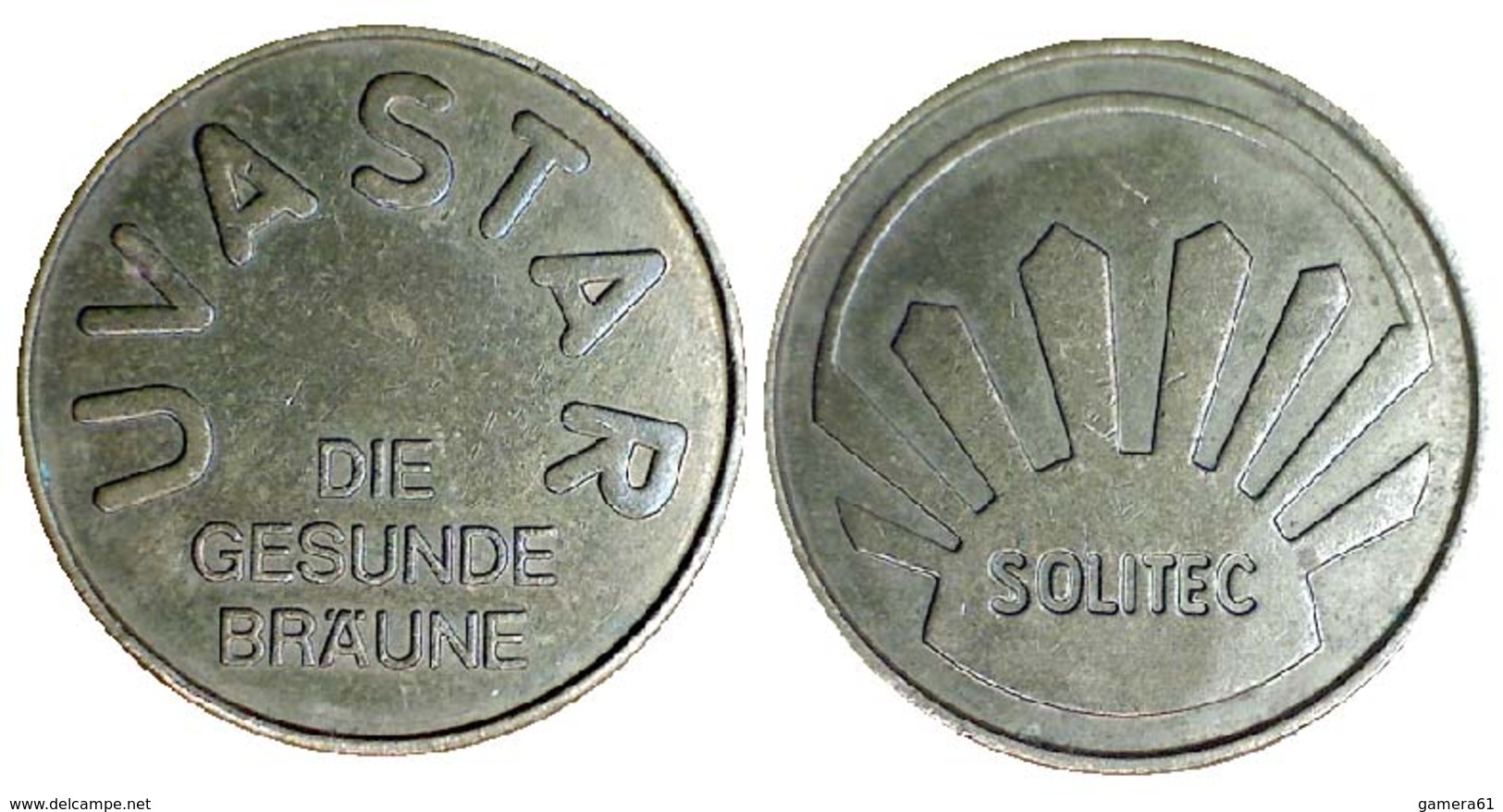 05234 GETTONE TOKEN JETON AUSTRIA SOLITEC UVASTAR AUTOMATIC SOLARIUM - Casino