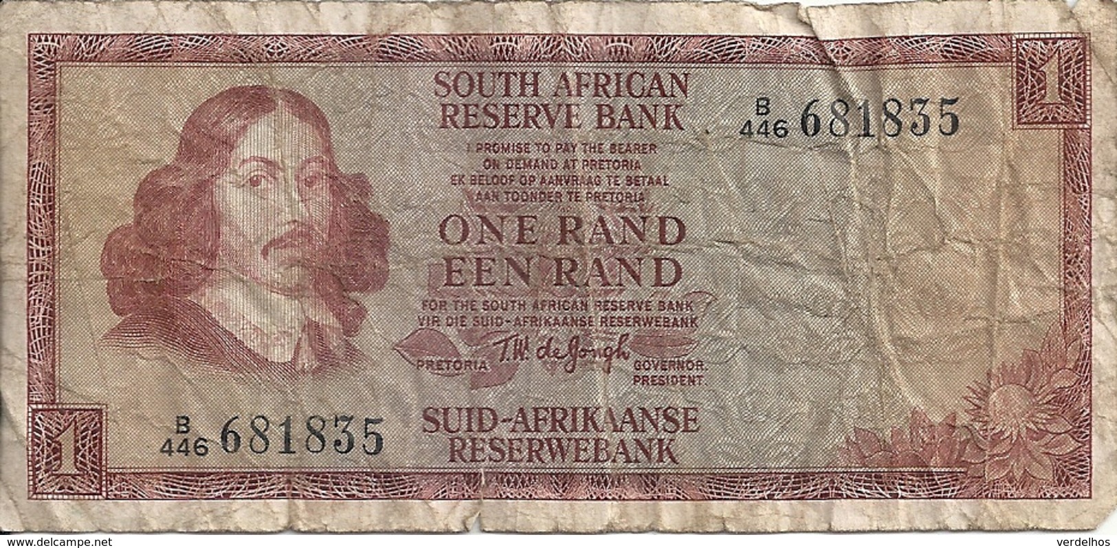 AFRIQUE DU SUD 1 RAND ND1967 VG+ P 109 B - Afrique Du Sud