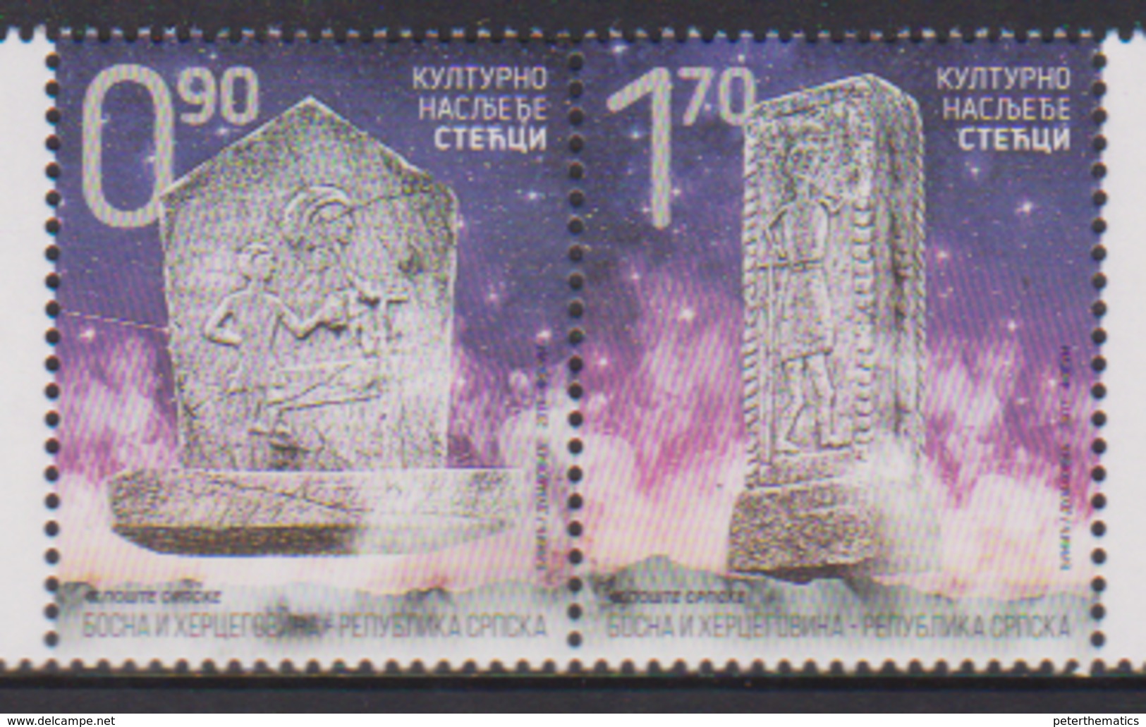 BOSNIA, SERB, 2018,MNH, TOMBSTONES, 2v - Other & Unclassified