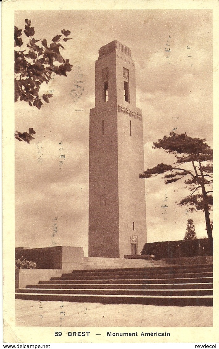 BREST  -- Monument Américain          .                              -- Crozon 59 - Brest