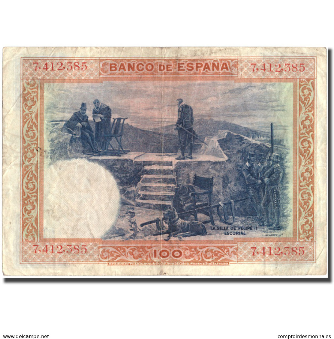 Billet, Espagne, 100 Pesetas, 1925, 1925-07-01, KM:69a, TB+ - 100 Pesetas