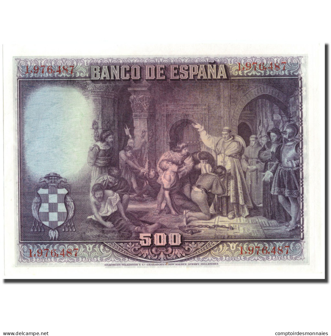 Billet, Espagne, 500 Pesetas, L.1928, 1928-08-15, KM:77a, SPL - 500 Pesetas