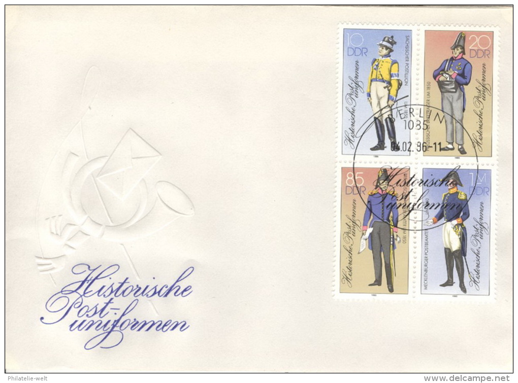 DDR 2997/3000II Viererblock FDC Sonderstempel - Sonstige & Ohne Zuordnung