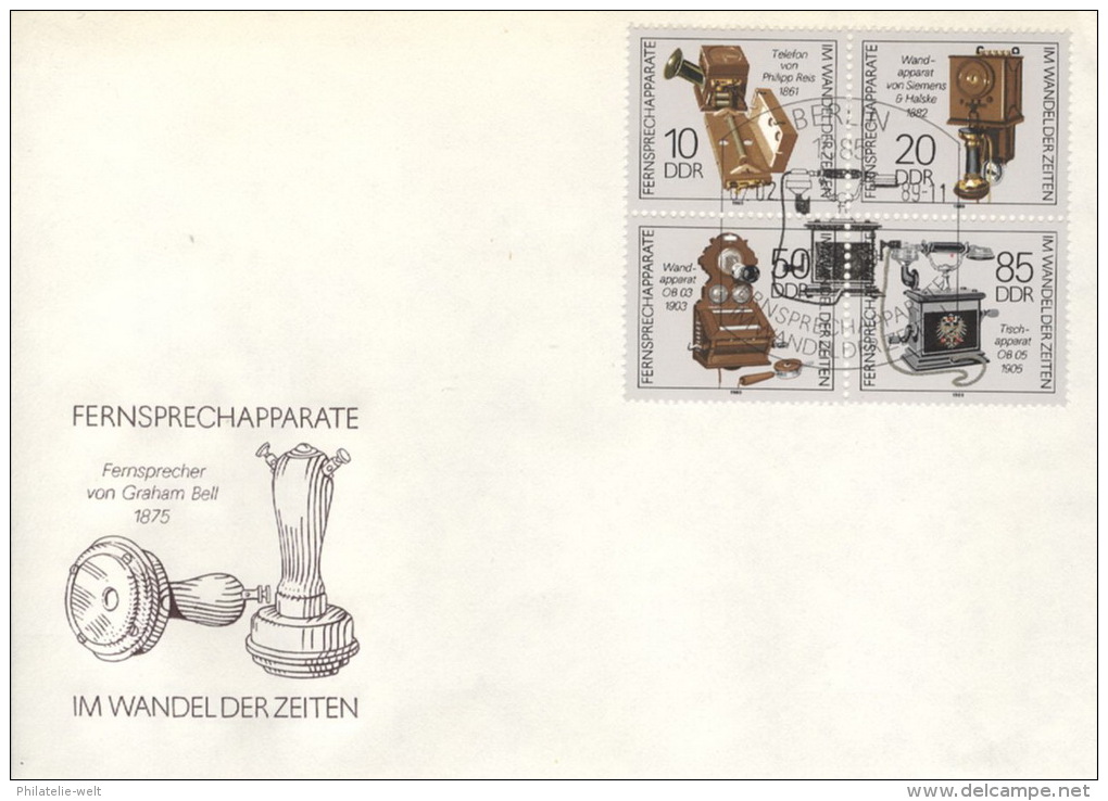 DDR 3226/29 Viererblock FDC Sonderstempel - Sonstige & Ohne Zuordnung