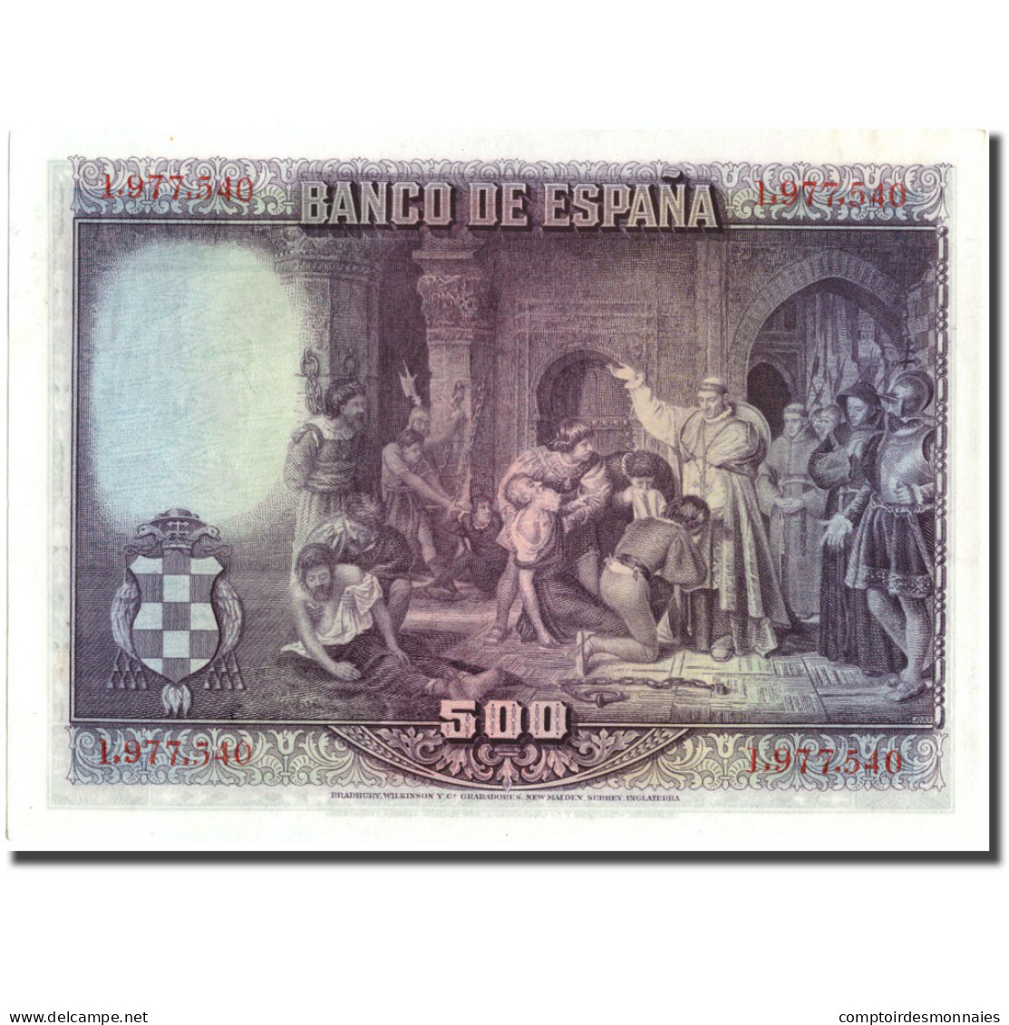 Billet, Espagne, 500 Pesetas, 1928, 1928-08-15, KM:77a, SUP+ - 500 Pesetas