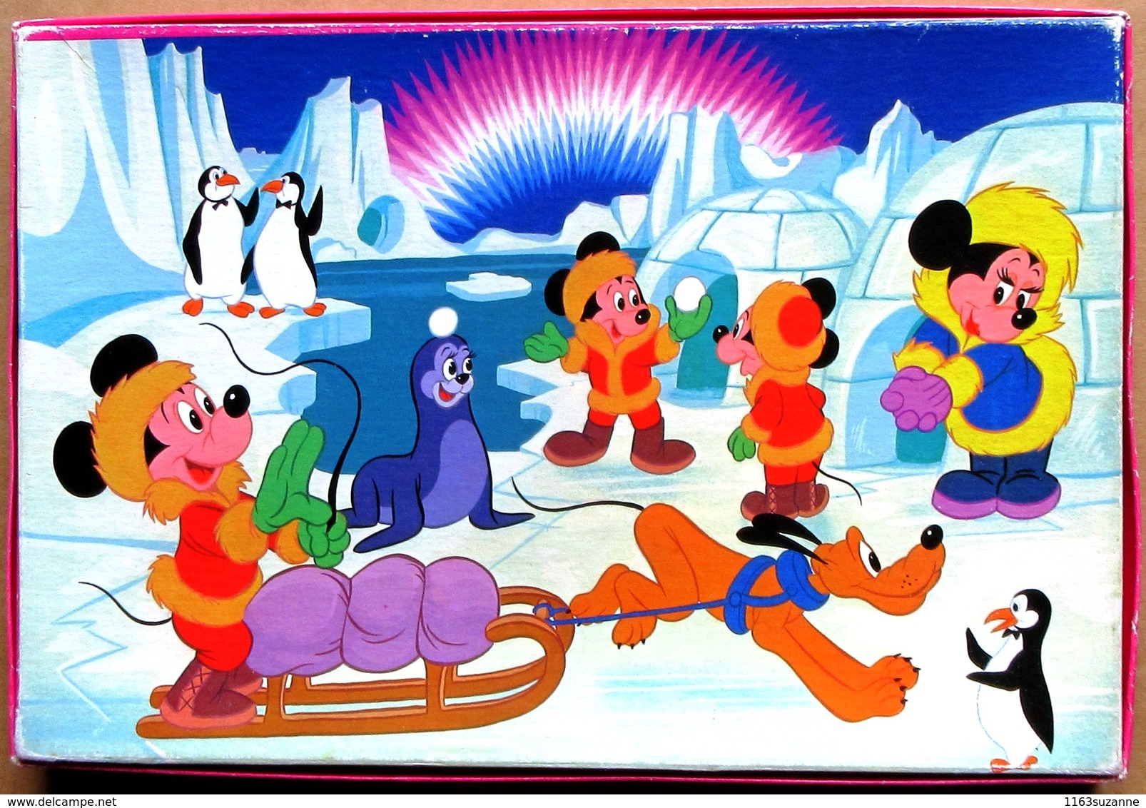 Ancienne Boîte SCHMIDT PUZZLE Walt Disney (2 X 26) : Grand-Mère Donald / Mickey (réf. 625 2385) - Puzzles